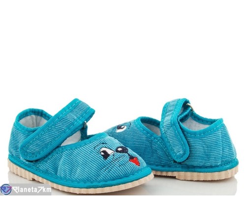 Тапки дитячі на весну/осінь (10 пар р.20-27) блакитний  "PERSIK"