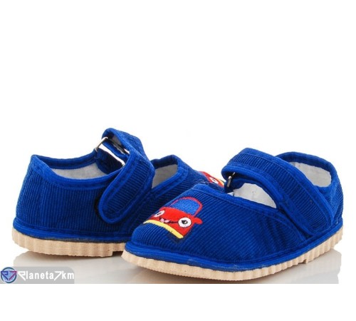 Тапки дитячі на весну/осінь (10 пар р.20-27) синій  "PERSIK"