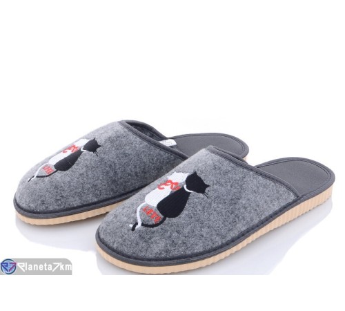 Тапки жіночі на весну/осінь (6 пар р.36-41) сірий  "PERSIK"