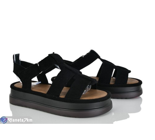Босоніжки жіночі на літо (8 пар р.36-41) чорний  "LOREDANA"