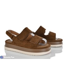 Босоніжки жіночі на літо (8 пар р.36-41) коричневий  "LOREDANA"