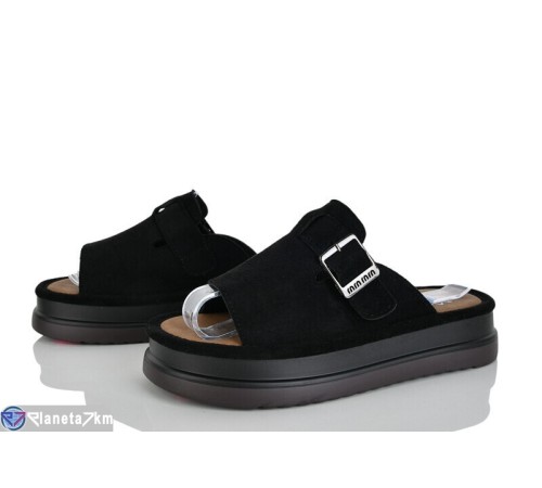 Шлепки жіночі на літо (8 пар р.36-41) чорний  "LOREDANA"