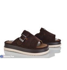 Шлепки жіночі на літо (8 пар р.36-41) коричневий  "LOREDANA"