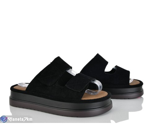 Шлепки жіночі на літо (8 пар р.36-41) чорний  "LOREDANA"