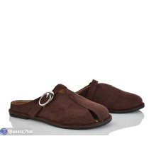 Шлепки жіночі на літо (8 пар р.36-41) коричневий  "LOREDANA"