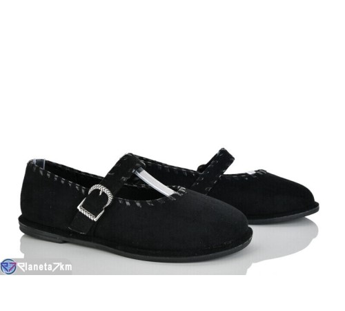 Балетки жіночі на весну/осінь (8 пар р.36-41) чорний  "LOREDANA"