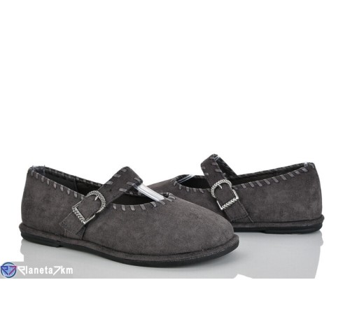 Балетки жіночі на весну/осінь (8 пар р.36-41) сірий  "LOREDANA"