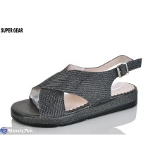 Босоніжки жіночі на літо (6 пар р.36-41) чорний  "Super Gear"