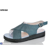 Босоніжки жіночі на літо (6 пар р.36-41) синій  "Super Gear"