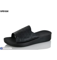 Шлепки жіночі на літо (8 пар р.36-41) чорний  "Super Gear"