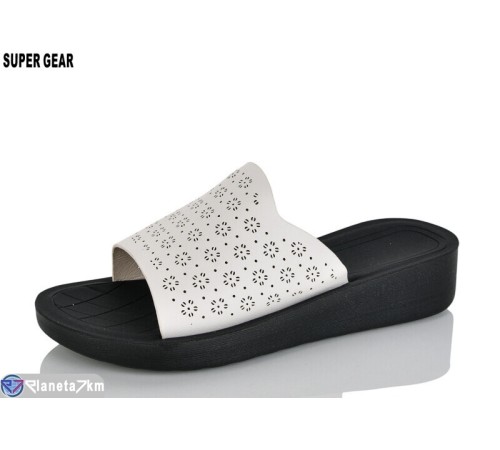 Шлепки жіночі на літо (8 пар р.36-41) бежевий  "Super Gear"