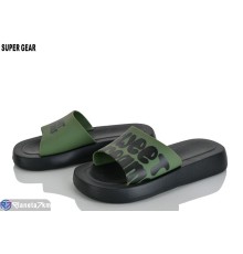 Шлепки жіночі на літо (10 пар р.36-41) зелений  "Super Gear"