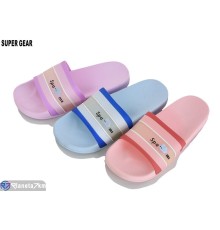 Шлепки жіночі на літо (24 пар р.36-41) мікс  "Super Gear"