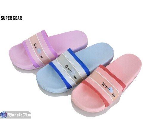 Шлепки жіночі на літо (24 пар р.36-41) мікс  "Super Gear"