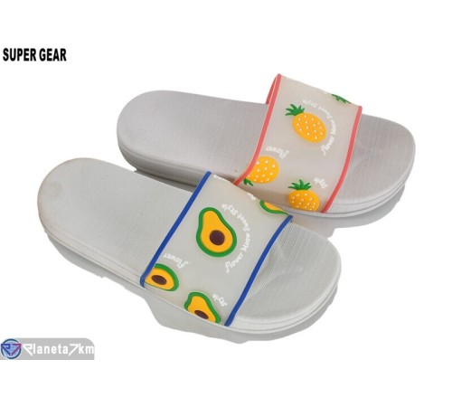 Шлепки жіночі на літо (12 пар р.36-41) мікс  "Super Gear"