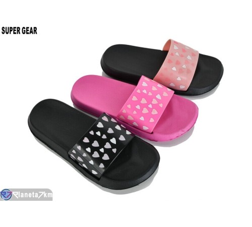 Шлепки жіночі на літо (24 пар р.36-41) мікс  "Super Gear"