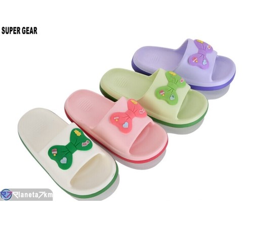 Шлепки жіночі на літо (12 пар р.36-41) мікс  "Super Gear"