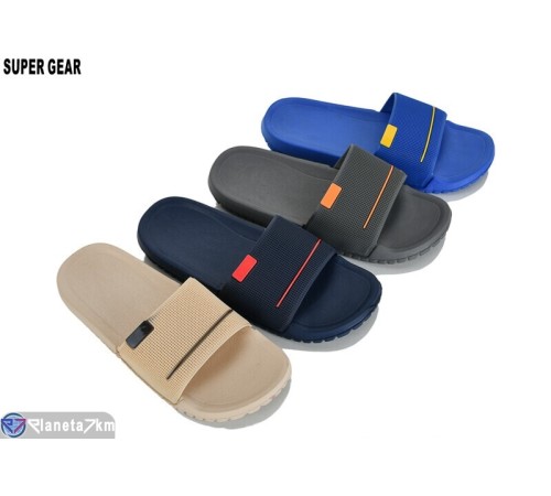 Шлепки дитячі на літо (12 пар р.36-41) мікс  "Super Gear"