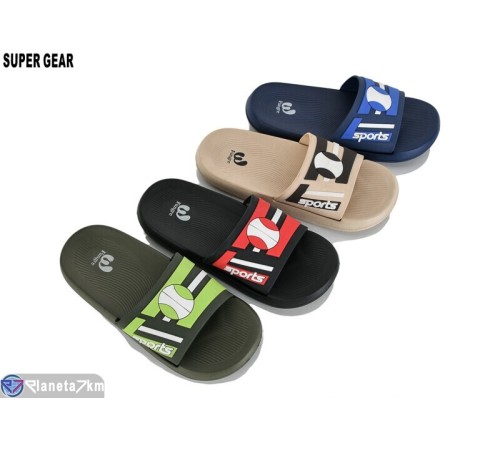Шлепки дитячі на літо (12 пар р.36-41) мікс  "Super Gear"