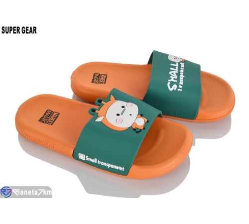 Шлепки дитячі на літо (8 пар р.30-35) оранжевий  "Super Gear"