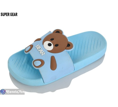 Шлепки дитячі на літо (8 пар р.30-35) блакитний  "Super Gear"