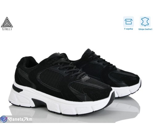 Кросівки жіночі на весну/осінь (8 пар р.36-41) чорний  "STILLI Group"