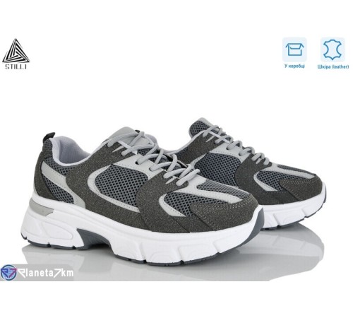 Кросівки жіночі на весну/осінь (8 пар р.36-41) сірий  "STILLI Group"