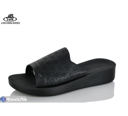 Шлепки жіночі на літо (8 пар р.36-41) чорний  "Jibukang"