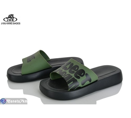 Шлепки жіночі на літо (10 пар р.36-41) зелений  "Jibukang"
