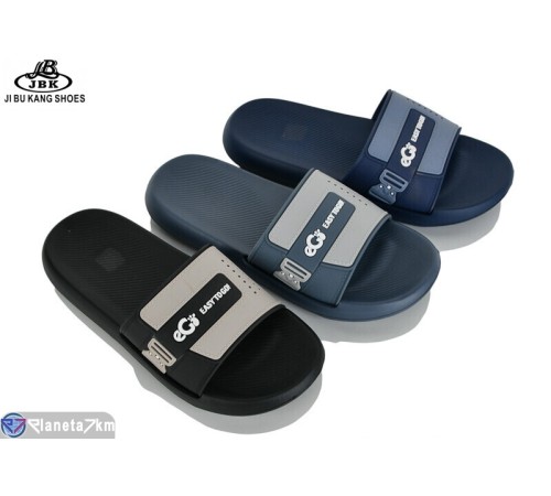Шлепки чоловічі на літо (12 пар р.40-45) мікс  "Jibukang"