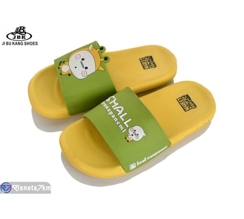 Шлепки дитячі на літо (8 пар р.30-35) жовтий  "Jibukang"