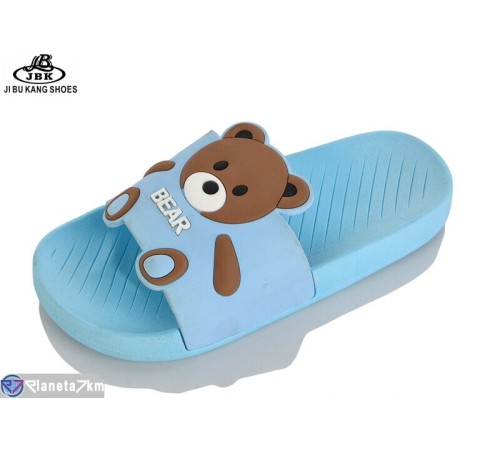 Шлепки дитячі на літо (8 пар р.30-35) блакитний  "Jibukang"