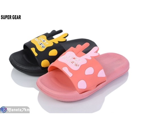 Шлепки дитячі на літо (12 пар р.24-29) мікс  "Super Gear"