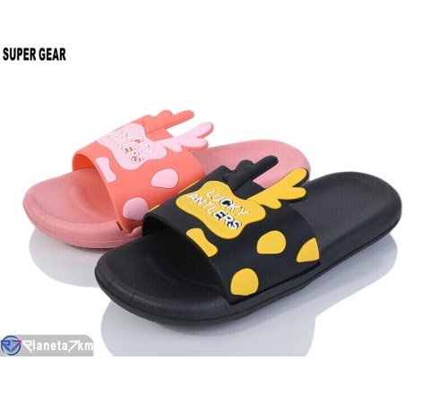 Шлепки дитячі на літо (12 пар р.30-35) мікс  "Super Gear"