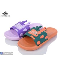 Шлепки дитячі на літо (12 пар р.30-35) мікс  "Jibukang"