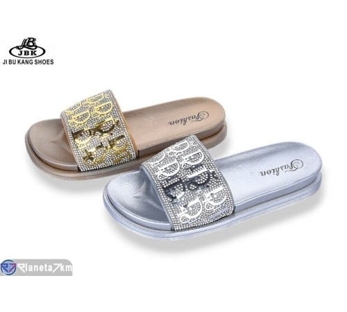 Шлепки жіночі на літо (12 пар р.36-41) мікс  "Jibukang"