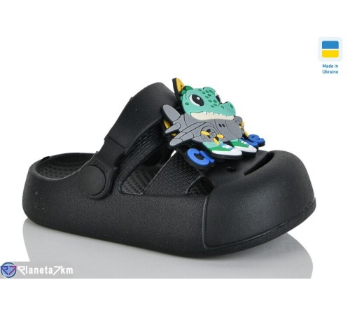 Кроки дитячі на літо (8 пар р.24-29) чорний  "Korka"