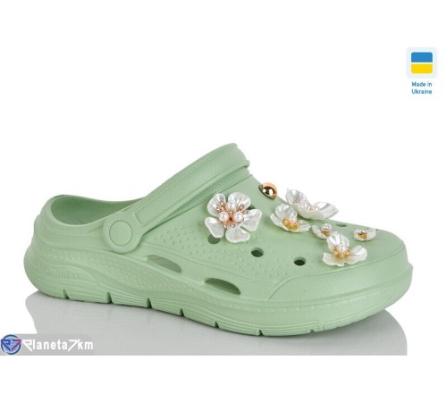 Кроки жіночі на літо (8 пар р.36-41) зелений  "Korka"