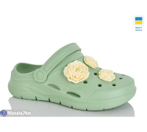Кроки жіночі на літо (8 пар р.36-41) зелений  "Korka"