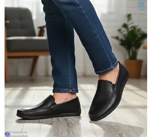 Туфлі чоловічі на весну/осінь (8 пар р.40-45) чорний  "KULIBABA"