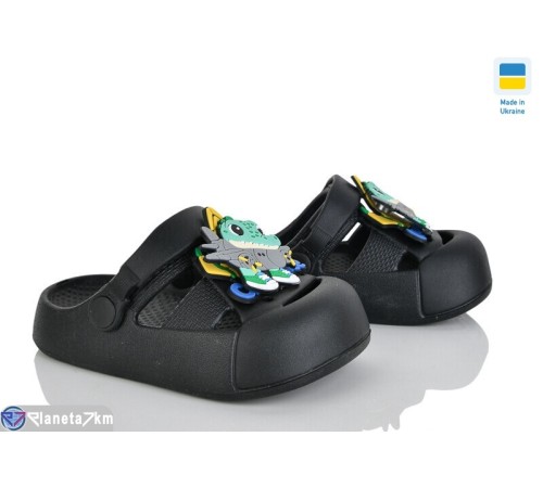 Кроки дитячі на літо (8 пар р.24-29) чорний  "LEO"