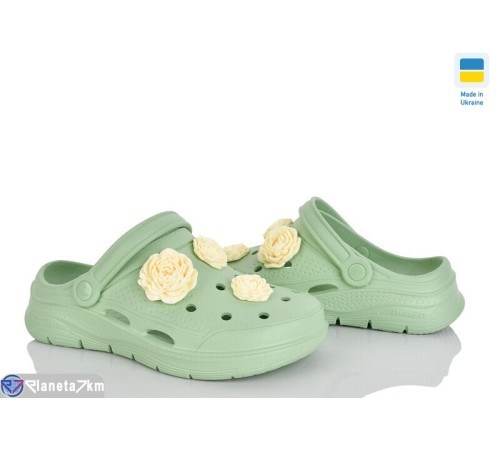 Кроки жіночі на літо (8 пар р.37-41) зелений  "LEO"