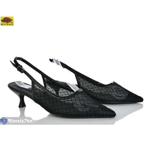 Туфлі жіночі на літо (6 пар р.36-40) чорний  "Mei De Li"