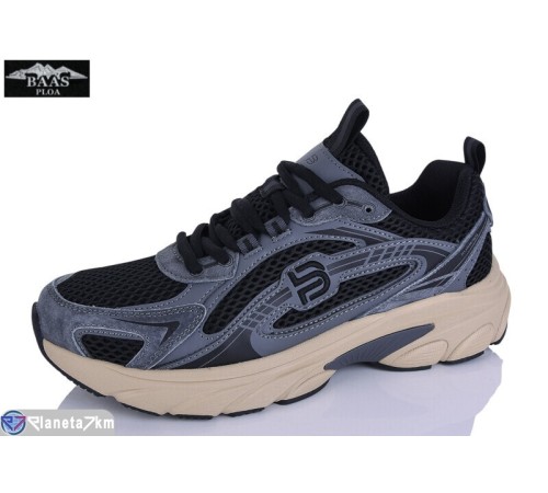 Кросівки чоловічі на весну/осінь (8 пар р.41-46) чорний  "Baas"