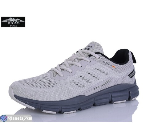 Кросівки чоловічі на весну/осінь (8 пар р.41-46) сірий  "Baas"