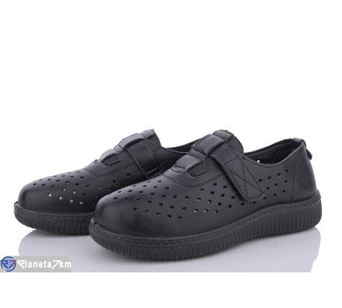 Туфлі жіночі на літо (8 пар р.37-42) чорний  "Normashoes"