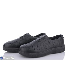 Туфлі жіночі на літо (8 пар р.37-42) чорний  "Normashoes"