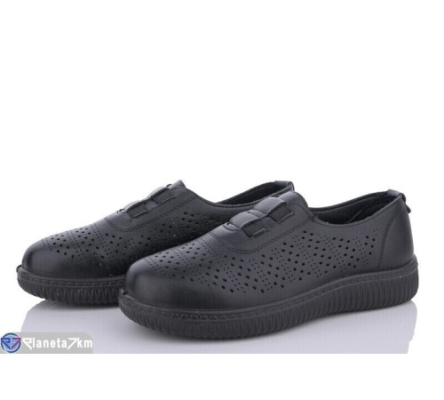 Туфлі жіночі на літо (8 пар р.37-42) чорний  "Normashoes"