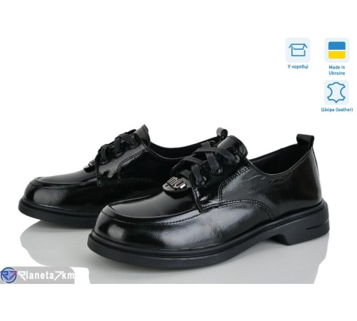 Туфлі жіночі на весну/осінь (6 пар р.36-41) чорний  "FOX"