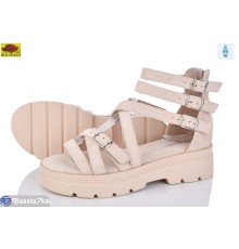 Босоніжки жіночі на літо (8 пар р.36-40) бежевий  "Mei De Li"